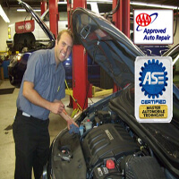 Eric Sevim, owner and ASE master mechanic at A+ Japanese Auto Repair in San Carlos, CA